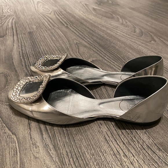 Roger Vivier silver flat - Picture 4 of 7